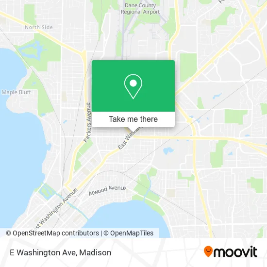 E Washington Ave map