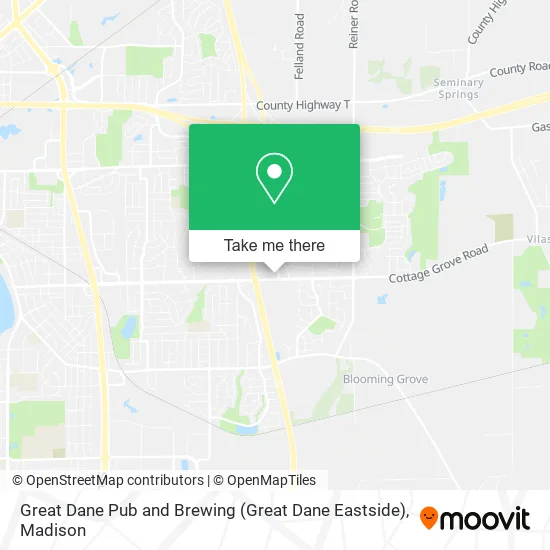 Mapa de Great Dane Pub and Brewing (Great Dane Eastside)