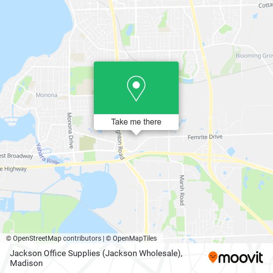 Mapa de Jackson Office Supplies (Jackson Wholesale)