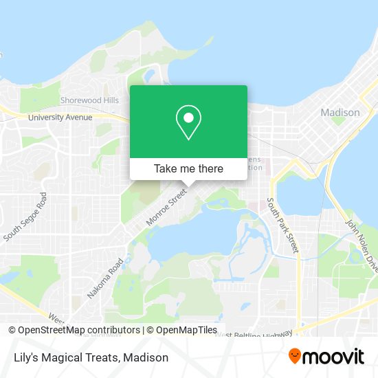 Lily's Magical Treats map