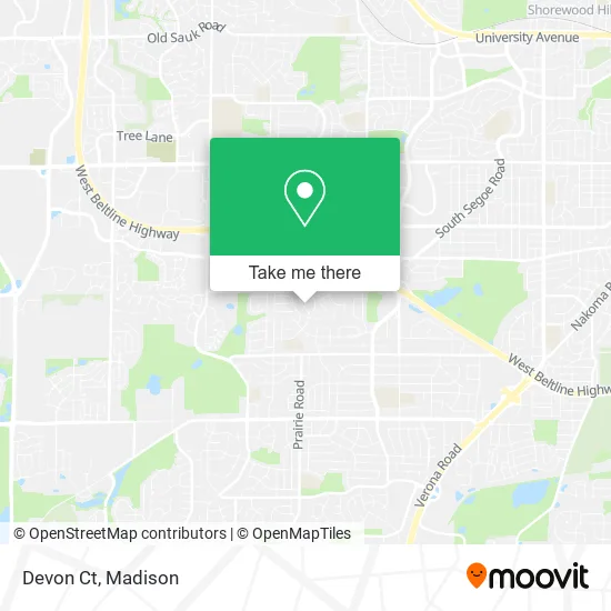 Devon Ct map