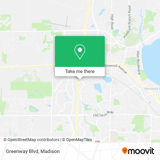 Mapa de Greenway Blvd
