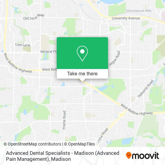Mapa de Advanced Dental Specialists - Madison (Advanced Pain Management)