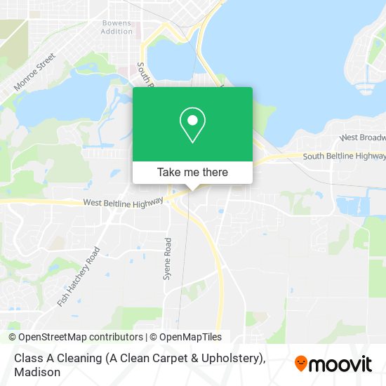 Class A Cleaning (A Clean Carpet & Upholstery) map