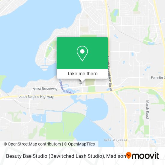 Mapa de Beauty Bae Studio (Bewitched Lash Studio)