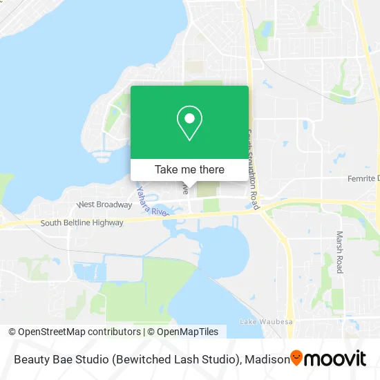 Mapa de Beauty Bae Studio (Bewitched Lash Studio)
