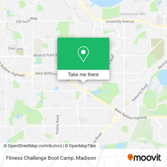 Fitness Challenge Boot Camp map