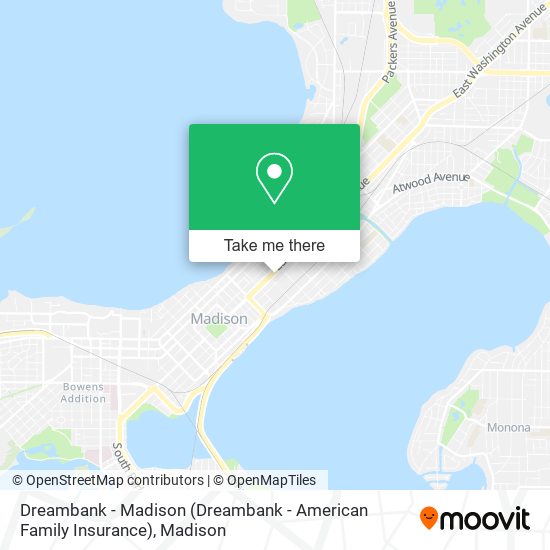 Dreambank - Madison (Dreambank - American Family Insurance) map