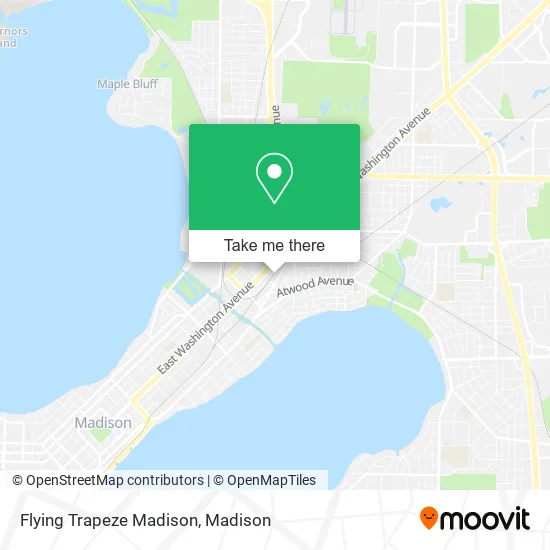 Flying Trapeze Madison map