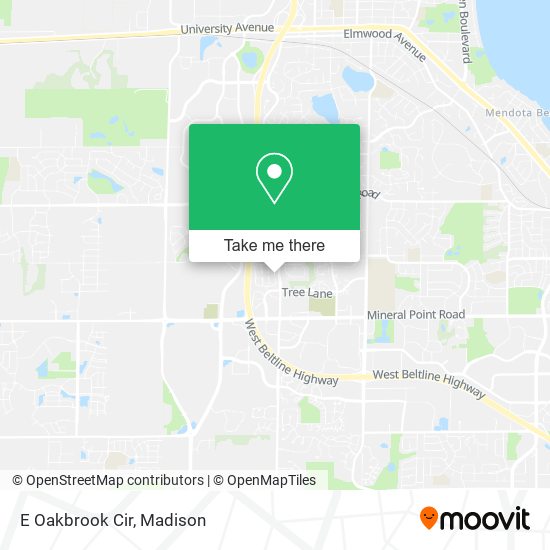 E Oakbrook Cir map