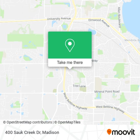 Mapa de 400 Sauk Creek Dr