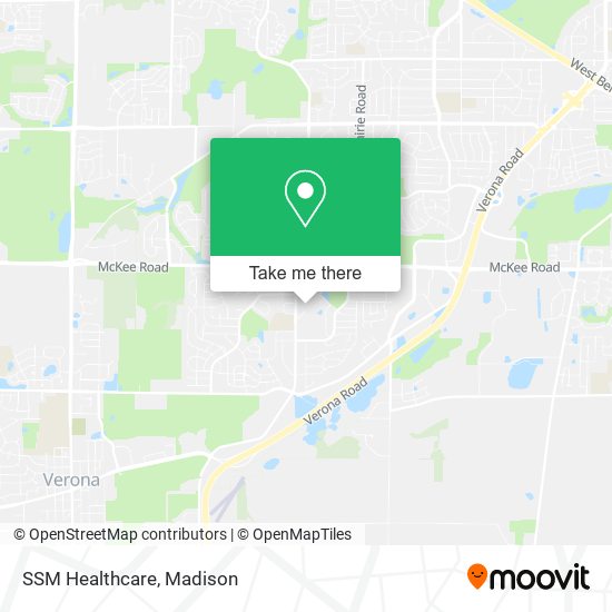 SSM Healthcare map