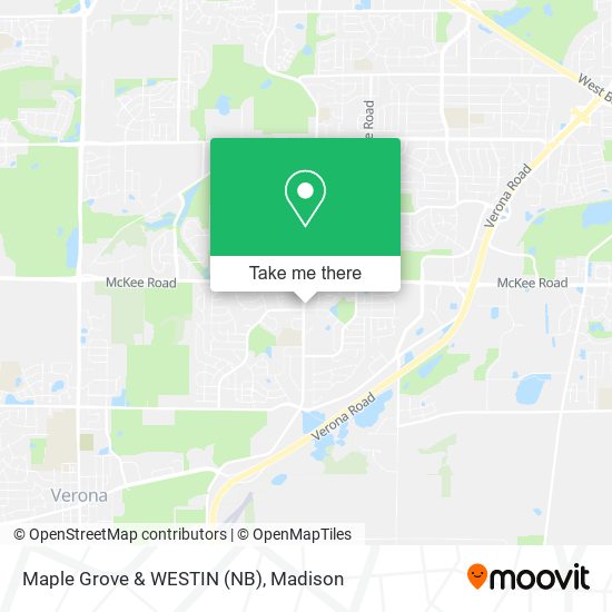 Maple Grove & WESTIN (NB) map