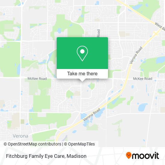 Fitchburg Family Eye Care map
