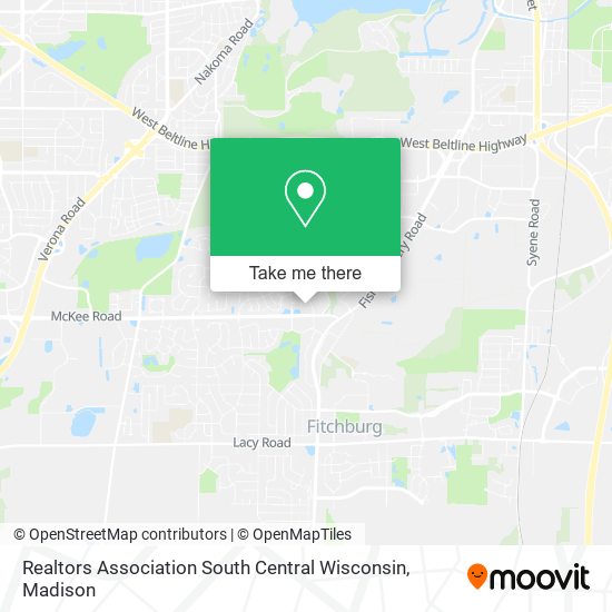 Mapa de Realtors Association South Central Wisconsin