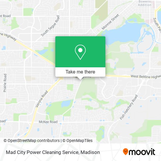 Mad City Power Cleaning Service map