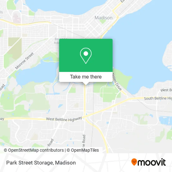 Mapa de Park Street Storage