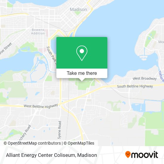 Mapa de Alliant Energy Center Coliseum
