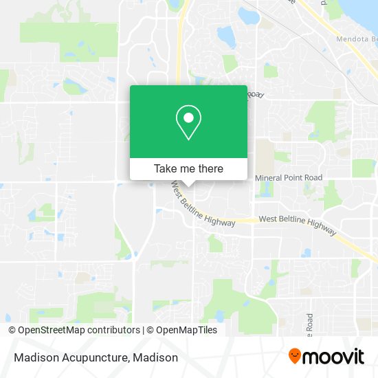 Madison Acupuncture map