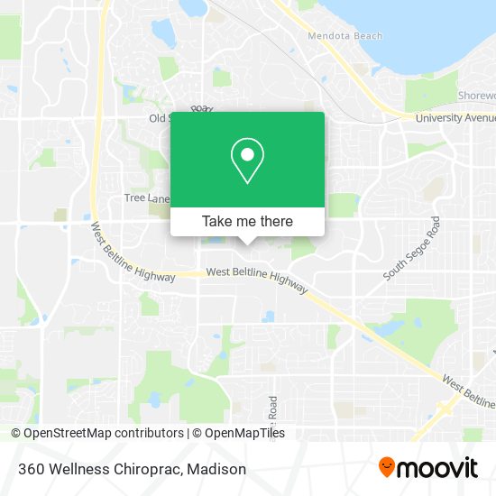 360 Wellness Chiroprac map