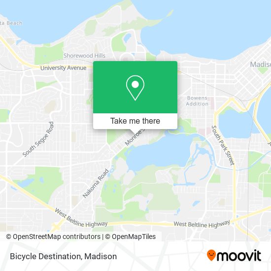 Bicycle Destination map