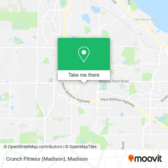 Crunch Fitness (Madison) map