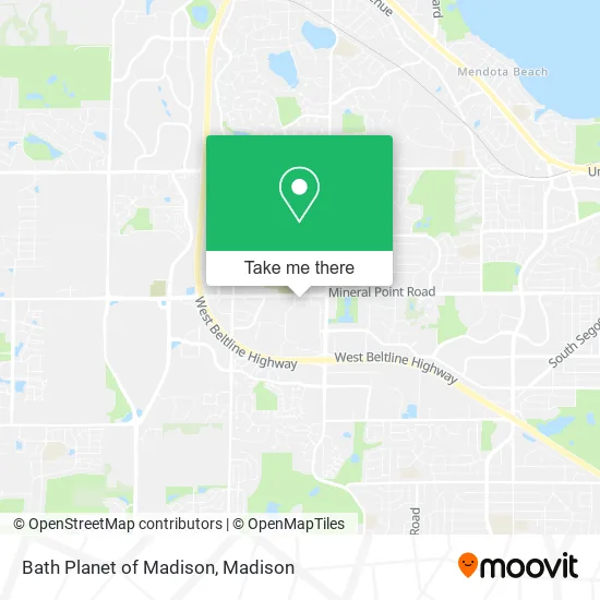 Bath Planet of Madison map
