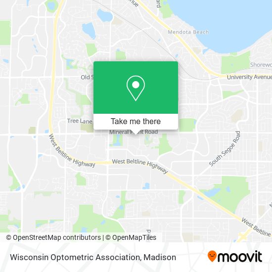 Wisconsin Optometric Association map