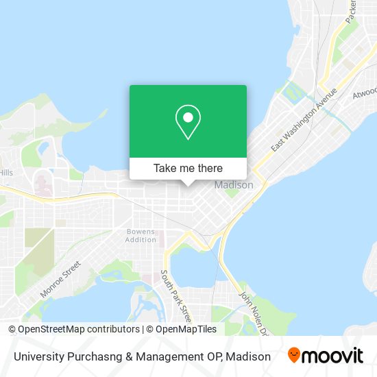 University Purchasng & Management OP map