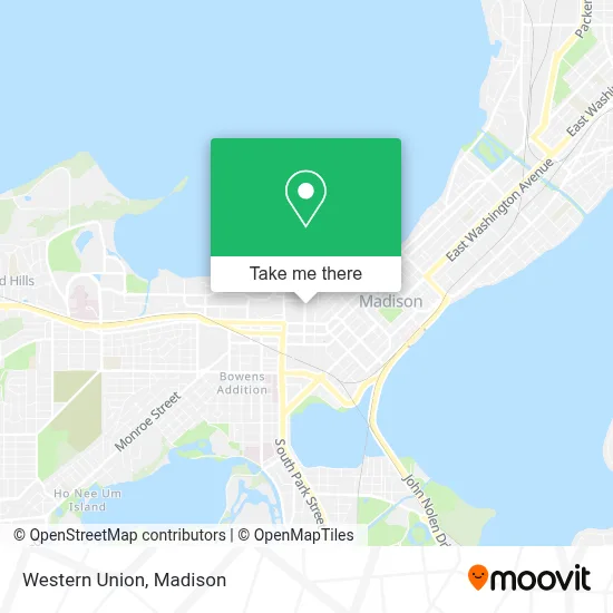 Western Union map