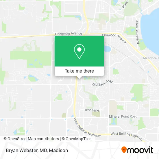 Bryan Webster, MD map