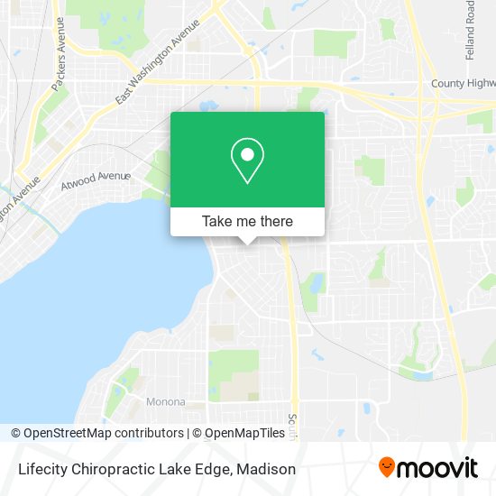 Lifecity Chiropractic Lake Edge map