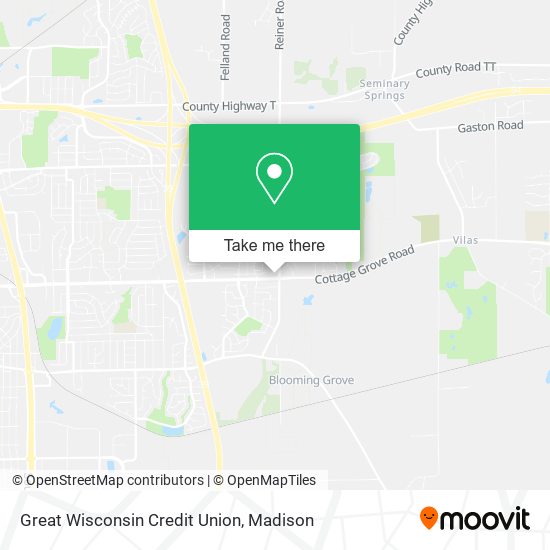 Great Wisconsin Credit Union map
