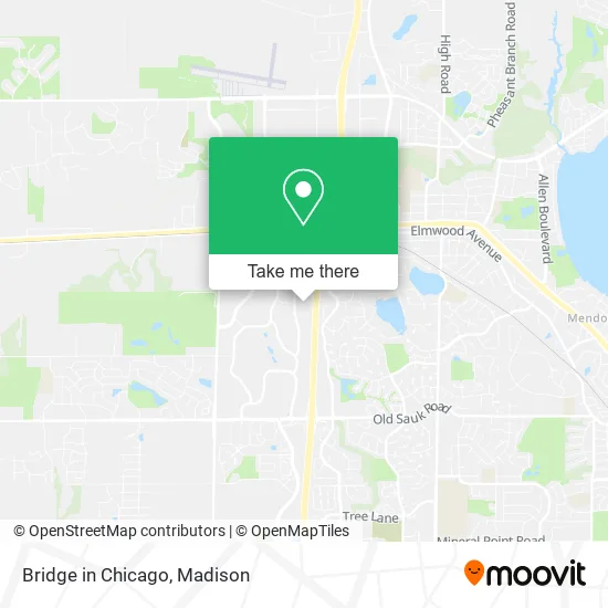 Bridge in Chicago map