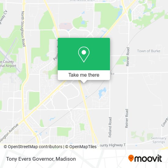 Tony Evers Governor map