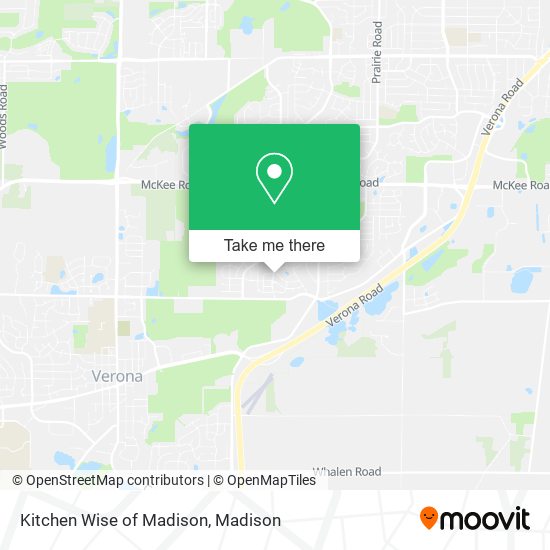 Kitchen Wise of Madison map