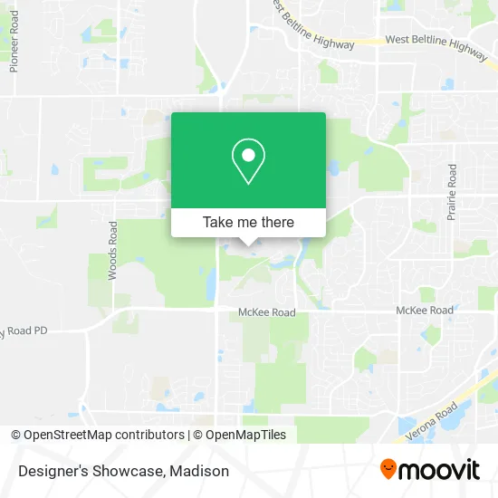 Designer's Showcase map
