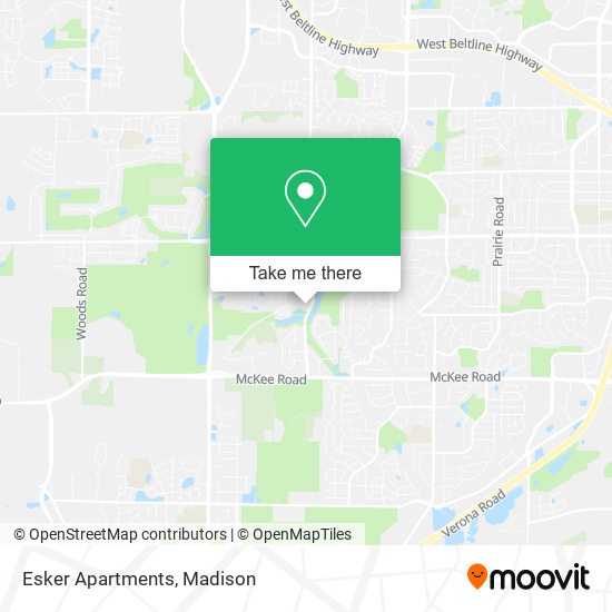 Esker Apartments map