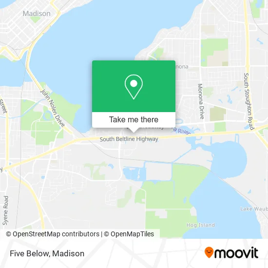 Five Below map