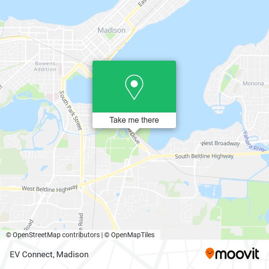 EV Connect map