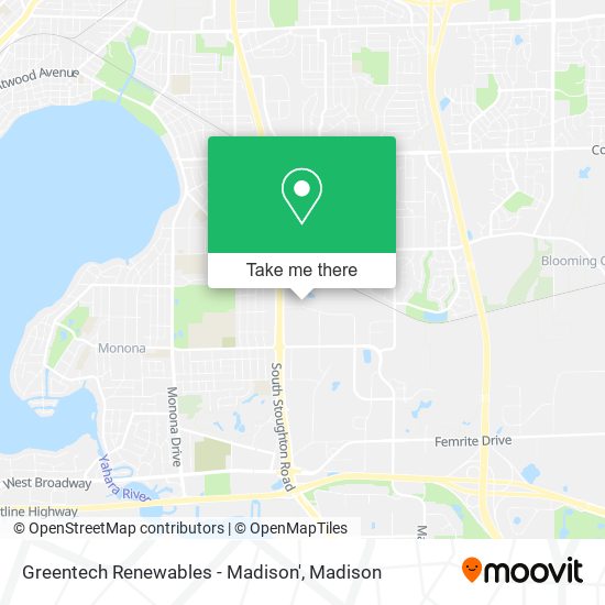 Mapa de Greentech Renewables - Madison'