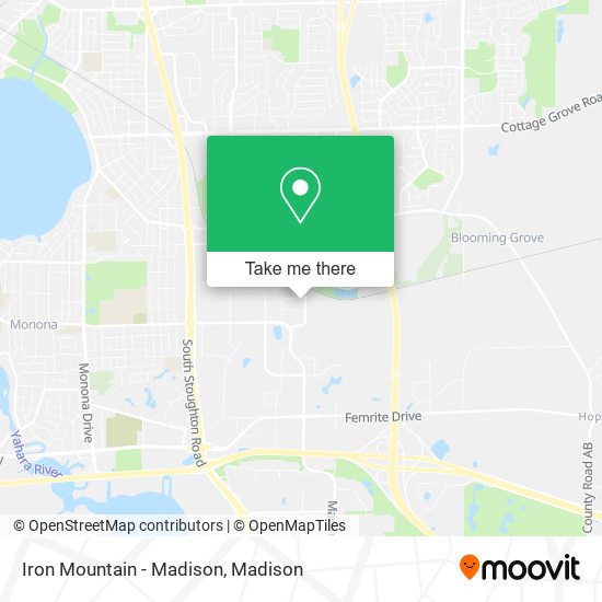 Iron Mountain - Madison map