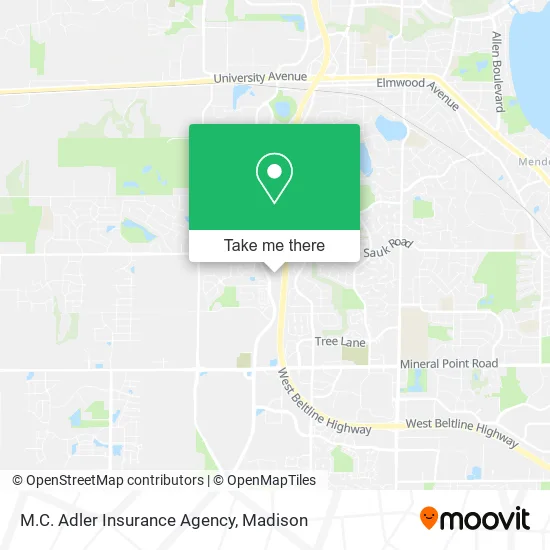 M.C. Adler Insurance Agency map