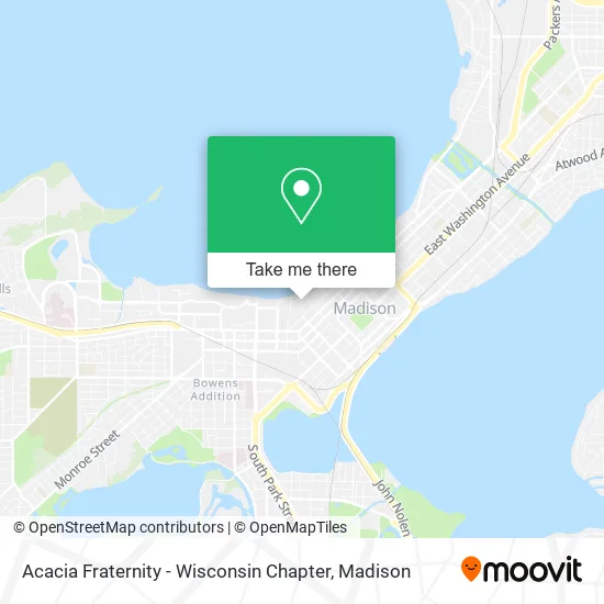 Acacia Fraternity - Wisconsin Chapter map