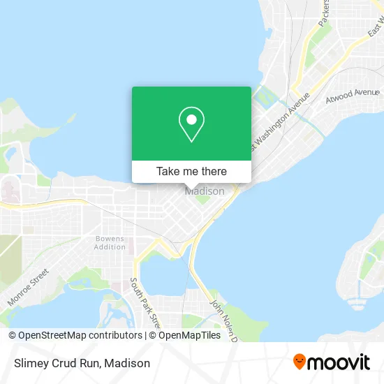 Slimey Crud Run map