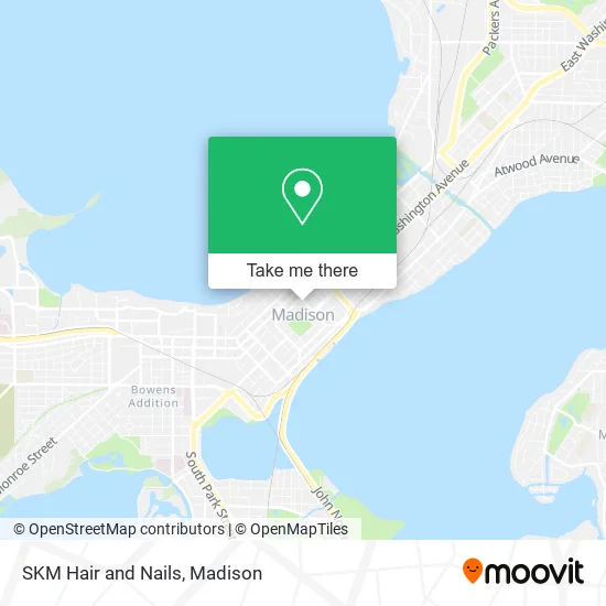 SKM Hair and Nails map