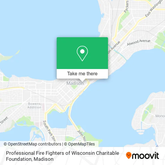 Professional Fire Fighters of Wisconsin Charitable Foundation map