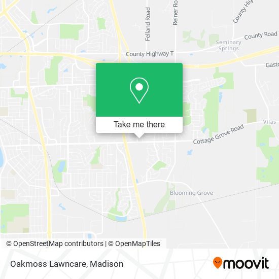 Oakmoss Lawncare map