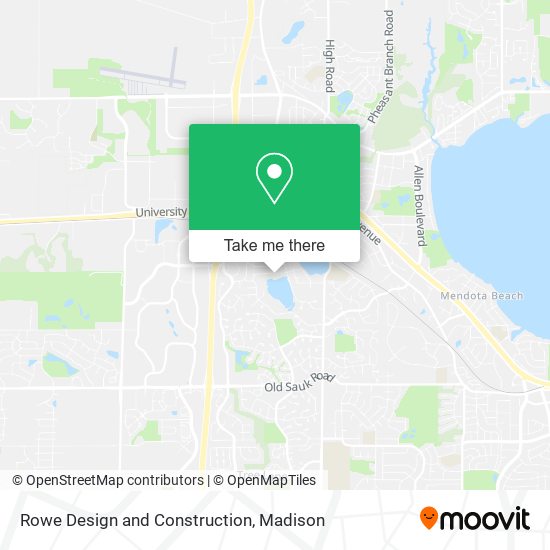 Rowe Design and Construction map