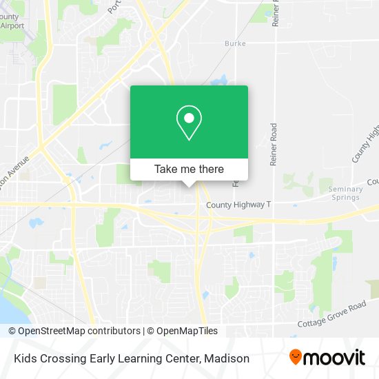 Kids Crossing Early Learning Center map